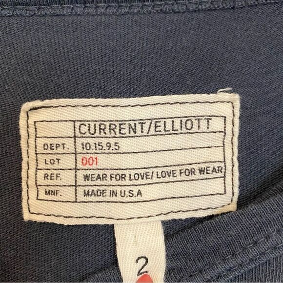CURRENT/ELLIOTT The Ruffle Muscle Cotton Shift Dress Size 2/ Medium - Picture 6 of 7